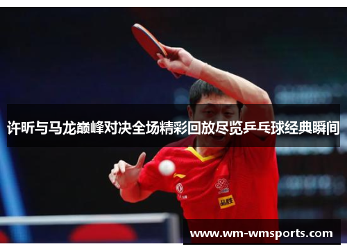 许昕与马龙巅峰对决全场精彩回放尽览乒乓球经典瞬间